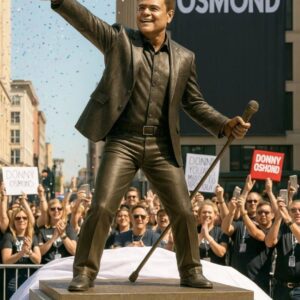 A Bronze Legacy with a Secret: Donny Osmond’s Statue Unveiling Stuns the World 🎶✨ -