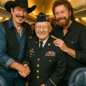 Brooks & Dunn’s Celestial Courtesy: Brooks & Dunn Yields First-Class to a Veteran at 35,000 Feet – A Mid-Air Overture of Gratitude That Echoed Eternity