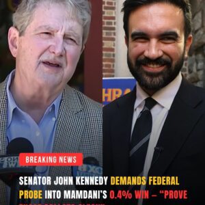 WASHINGTON IN TURMOIL: Senator John Kennedy CALLS for a FEDERAL INVESTIGATION into Mamdani’s Razor-Thin Victory