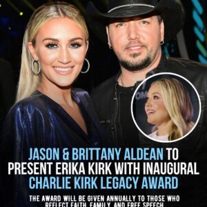 Jason & Brittany Aldean will join the 7th Annual Patriot Awards this week to present the first-ever Charlie Kirk Legacy Award to Charlie’s widow, Erika.