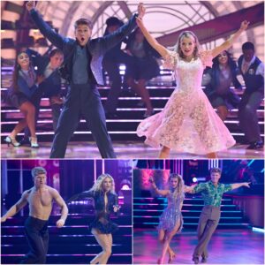 At 31 and 21, Witney Carson and Robert Irwin stood beneath the glow of the stage lights, the air trembling with a quiet kind of electricity