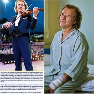 Shock! André Rieu – the “Violin Wizard” – suddenly collapsed on stage just minutes before his performance after a serious accident left him unable to hold his violin.