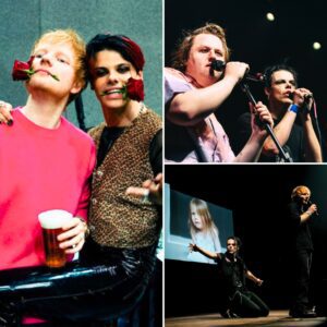 No one knew why the stage suddenly went dark mid-show. Then Ed Sheeran and Yungblud appeared — with just two microphones and a small photo projected behind them
