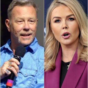 “YOU NEED TO BE SILENT!” — Karoline Leavitt’s Tweet Against James Hetfield Backfires Spectacularly as He Reads Every Word on Live TV, Leaving the Studio in Absolute Silence nn