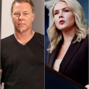 “Read It Loud, Princess”: James Hetfield’s 53-Second Live-TV Growl Turns Karoline Leavitt’s Tweet into Metal Silence. ws