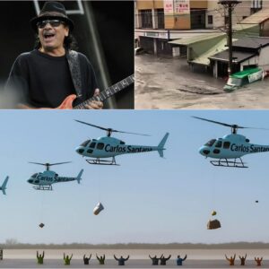 A PRIVATE PLANE funded and arranged by legendary guitarist Carlos Santana quietly delivered $10 million and 5 tons of food aid to Jamaica