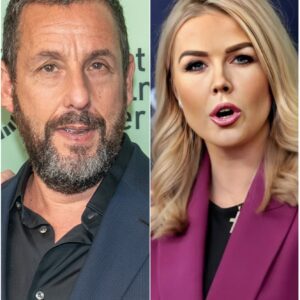 “YOU NEED TO BE SILENT!” — Karoline Leavitt’s Tweet Against Adam Sandler Backfires Spectacularly as the Beloved Star Reads Every Word on Live TV, Turning the Nation’s Eyes and Leaving the Studio in Complete Silence!!
