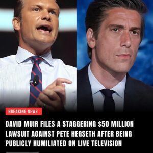 DAVID MUIR FILES A STAGGERING $50 MILLION LAWSUIT AGAINST PETE HEGSETH AFTER BEING PUBLICLY HUMILIATED ON LIVE TELEVISION-...