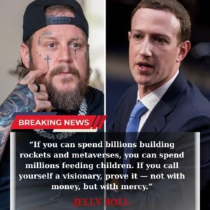BREAKING: Jelly Roll “torches” Mark Zuckerberg and other billionaires right to their faces for their greed — and then proves it with action