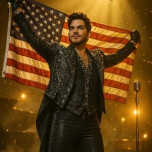 Adam Lambert Stuns America: Emotional National Anthem Performance Brings the Stage to Tears nh