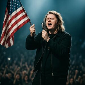“FIGHT FOR IT” — LEWIS CAPALDI SET AMERICA ON FIRE WITH FLAG, PIANO, AND PURE EMOTION. ws