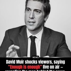 “Enough is enough.” When David Muir said those words live on air, the nation went silent. -