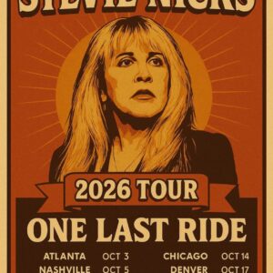 🌙 Stevie Nicks Announces 2026 Farewell Tour “One Last Ride” — A Timeless Goodbye to Rock’s Golden Eracz