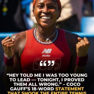 🌟 BREAKING: Coco Gauff Named “WTA Player of the Year” — The Young Queen of Tennis Redefines Greatness