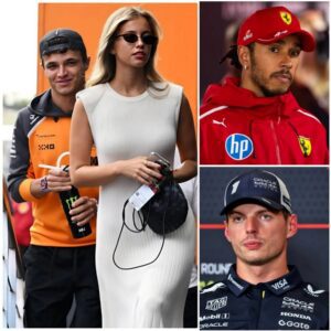 “She’s a woman — what does she even know about Formula 1, and just wants to show off… SHUT UP…” – Lewis Hamilton stood up for Max Verstappen after Lando Norris’s girlfriend made insulting remarks
