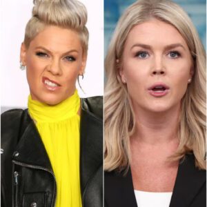 “SHUT THE F*CK UP!” — Karoline Leavitt’s Tweet Against Pop Icon P!nk Backfires Spectacularly as She Reads Every Word on Live TV, Turning the Nation’s Eyes and Leaving the Studio in Absolute Silence!! nn
