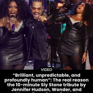 That’s the truth behind the now-viral 10-minute Sly Stone tribute that Jennifer Hudson, Stevie Wonder, and Maxwell transformed into a once-in-a-generation moment. Krixi