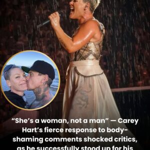 “She’s a woman, not a man” — Carey Hart’s fierce response to body-shaming comments shocked critics, as he successfully stood up for his wife, P!nk - nh