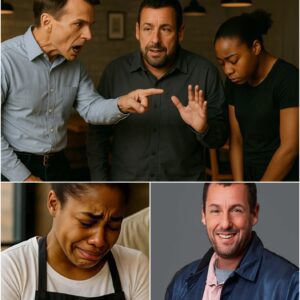 A Black waitress was fired for helping Adam Sandler, but the next day, she got the biggest shock of her life 💗