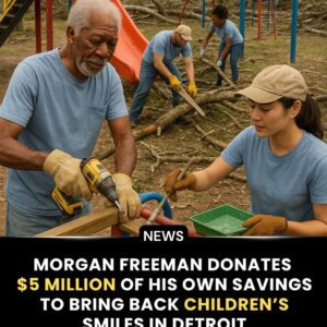 Light After the Storm — Morgan Freeman Donates $5 Million of His Own Savings to Bring Back Children’s Smiles in Detroit. - ws