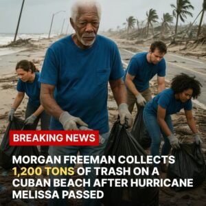 REBIRTH AFTER THE STORM, Morgan Freeman continues his “Revive the Heart” mission, restoring Cuba’s 🇨🇺 beaches devastated by Hurricane Melissa. - ws