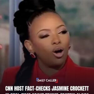 CNN host Pamela Brown fact-checked Jasmine Crockett as she suggested that Republicans redacted the name of Epstein victim Virginia Giuffre. nn