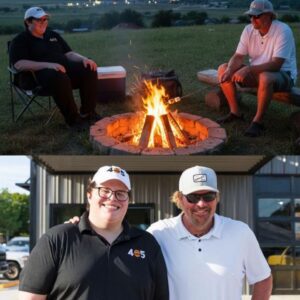 It wasn’t a stage. Just a hillside, a fire pit, and two men watching the sun slip behind Oklahoma. begau