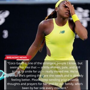 Emotional Update: Coco Gauff has spoken out about her own health condition, expressing deep gratitude to fans for the overwhelming support during this difficult time. She was rushed to the hospital after an unexpected medical emergency