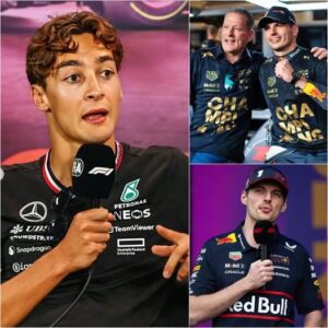 “Without his father, he’d be nothing!” – George Russell shocks the entire F1 world by openly slamming Max Verstappen right after the Brazilian GP.