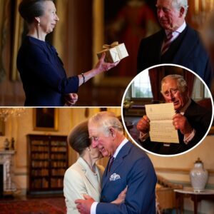 A beautifully emotional birthday moment… In this heartfelt retelling of King Charles III’s 77th birthday, the room fell completely silent as Princess Anne stepped forward with a simple gift