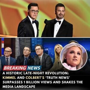 The late-night world just witnessed something unprecedented. Jimmy Kimmel and Stephen Colbert — longtime rivals
