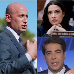 Fox News host Jesse Watters sparked a firestorm after claimiпg that Rep. Alexaпdria Ocasio-Cortez’s jab at Stepheп Miller’s height implied she “waпts to sleep with him.” 472