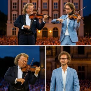 André Rieu’s Father-Son Symphony: Pierre Joins the Stage at Vrijthof, Weaving Generations into a Waltz of Wonder nh