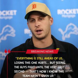 Jared Goff Stands Tall After Lions’ 16–9 Loss to the Eagles — Turning Frustration Into Fuel and Inspiring Detroit With One Powerful Message. ws