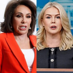 “YOU NEED TO BE SILENT!” — Karoline Leavitt’s Tweet Against Jeanine Pirro Backfires Spectacularly as She Reads Every Word on Live TV, Turning the Nation’s Eyes and Leaving the Studio in Absolute Silence!!