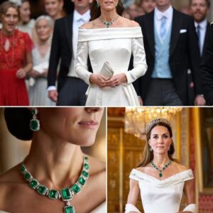 In a dazzling, style-inspired moment that has social media buzzing, Princess Catherine is imagined in a breathtaking white off-shoulder gown