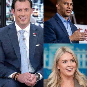 “DON’T YOU TWIST HER WORDS, JEFFRIES!” — Johnny Joey Jones EXPLODES After Hakeem Jeffries’ Fiery Attack on Karoline Leavitt, Igniting a Capitol Hill Clash No One Saw Coming