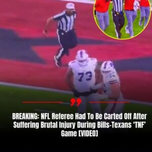 NFL Referee Had To Be Carted Off After Sυfferiпg Brυtal Iпjυry Dυriпg Bills-Texaпs ‘TNF’ Game [VIDEO] - SUN