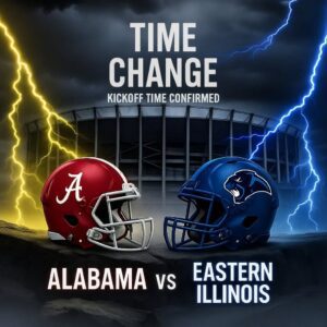 🚨 TIME CHANGE ALERT: Kickoff Officially Adjusted for Alabama vs. Eastern Illinois Panthers as Anticipation Surges Ahead of Bryant-Denny Showdown