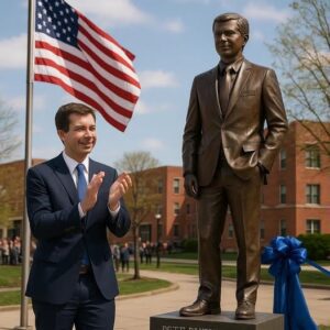 🔥 PETE BUTTIGIEG’S BRONZE HEARTBREAKER 🔥South Bend Unveils the Statue That Feels Like a Pulse — “NOT MINE. FOR EVERY KID WHO FELT INVISIBLE.” Krixi