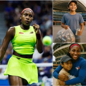 BREAKING NEWS: Coco Gauff causes a stir when the story of a poor boy who spent a year collecting scrap at Toronto Arena becomes a reality