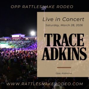 Trace Adkins Set to Headline the 65th Annual Opp Rattlesnake Rodeo in 2026 cz