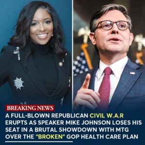 FICTIONAL BREAKING REPORT: Chaos Erupts as Mike Johnson Loses Speakership After Explosive Clash With Marjorie Taylor Greene nabeo