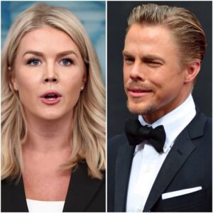 “I LOST A STAGE — WHILE YOU NEVER HAD ONE TO LOSE.” — Derek Hough Fires Back at Karoline Leavitt in a Moment That Stopped Live TV Cold