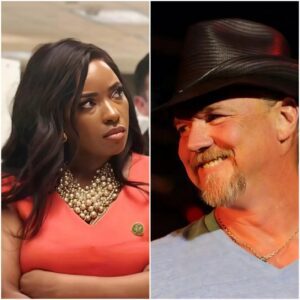 A Dramatic On-Air Clash: Trace Adkins and Jasmine Crockett in a Fictional Televised Showdown cz
