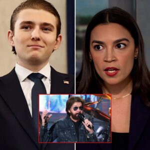 AOC BULLIES BARRON TRUMP ON LIVE TV – THEN RONNIE DUNN STEPS IN AND MAKES HER FACE TURN GHOST-WHITE IN 35 SECONDS FLAT