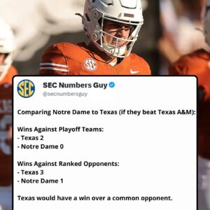 🚨🔥 SORRY, IRISH — TEXAS WOULD SMACK NOTRE DAME ON RESUME ALONE 🔥🚨 - THO