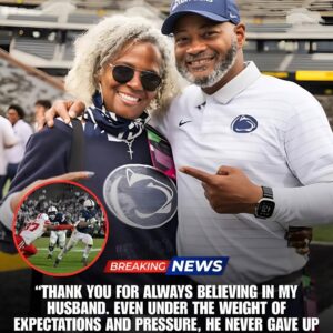 🏆 “THANK YOU FOR ALWAYS BELIEVING IN MY HUSBAND” — COACH TERRY SMITH’S WIFE BREAKS DOWN AFTER PENN STATE’S 37–10 WIN OVER NEBRASKA- HELEN