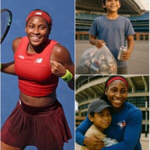 BREAKING NEWS: Coco Gauff causes a stir when the story of a poor boy who spent a year collecting scrap at Toronto Arena becomes a reality