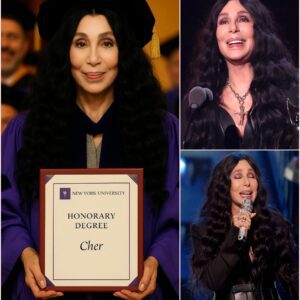🔥 CHER RECEIVES AN HONORARY DOCTORATE IN MUSIC FROM NEW YORK UNIVERSITY — AND HER 2-MINUTE SPEECH LEFT THE ENTIRE IVY LEAGUE IN STUNNED SILENCE 🎓✨...